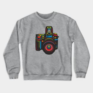 Black Camera Crewneck Sweatshirt